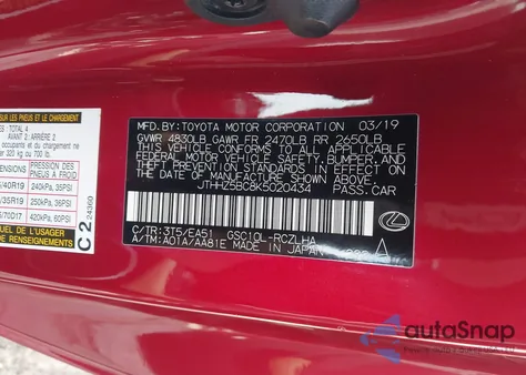 2019 Lexus Rc 350 z USA, uszkodzony, nr VIN JTHHZ5BC8K5020434